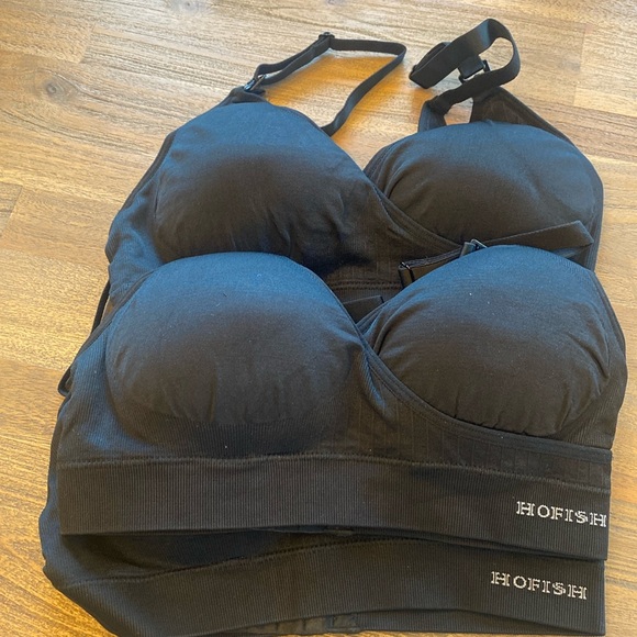 🎈Hofish Women’s Maternity Bra Black 3 Pack, Size Small, NIP - Picture 11 of 12